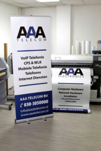 AAA electronics roll up banner
