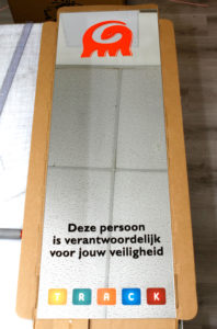 Track spiegelbelettering