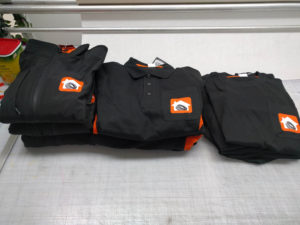 bedrukken / persen van polo shirts en sweaters