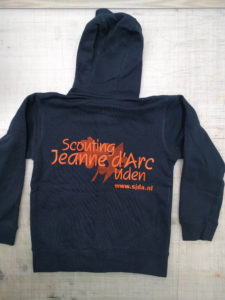 SJDA scouting levering en zeefdrukken / bedrukken van hoodies