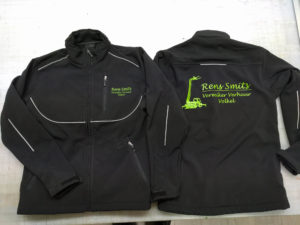 bedrukken van een softshell jas
