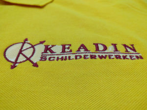 Borduren van Keadin borstlogo
