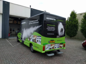 Mistmonster wrapping bakwagen