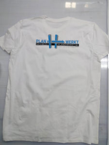 Plan H werkt tshirt bedrukking middels persing