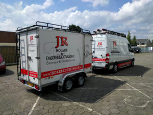 JR Dakbedekkingen span belettering