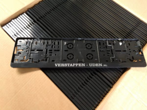 Kentekenplaathouders Verstappen Uden