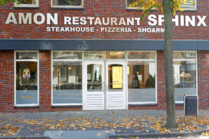 Amon freesletters Gevel