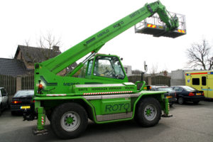 Belettering hoogwerker Verreiker verhuur