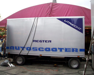 Belettering kassa autoscooter