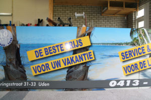 groot formaat solvent reclamebord stickers