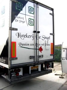 Belettering trailer Kwekerij de Singel