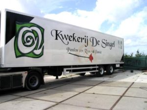 Belettering trailer Kwekerij de Singel