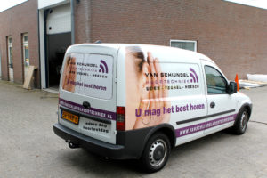 van schijndel hoortechniek busbelettering