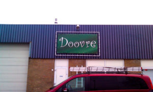 Geveldoek incl. frame Doovre